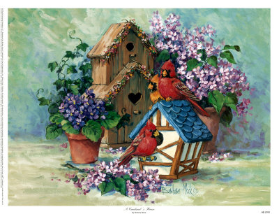 Cardinal's Home by Barbara Mock Pricing Limited Edition Print image