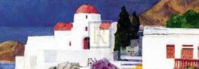 Mykonos Impression by Gerald Brommer Pricing Limited Edition Print image