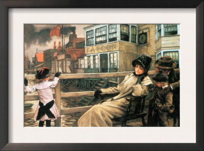 On The Ferry Waiting No.2 by James Tissot Pricing Limited Edition Print image