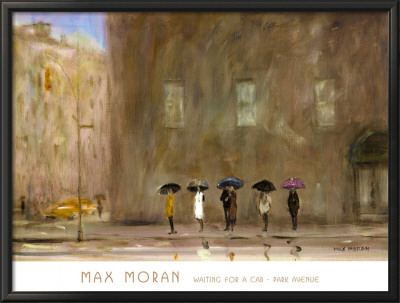 Waiting For A Cab-Park Avenue by Max Moran Pricing Limited Edition Print image
