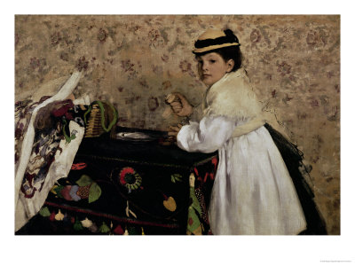 Portrait Of Hortense Valpincon As A Child, 1869 by Edgar Degas Pricing Limited Edition Print image
