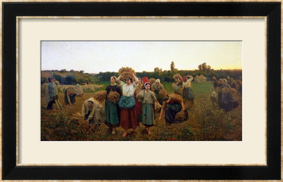 Calling In The Gleaners, 1859 by Jules Breton Pricing Limited Edition Print image