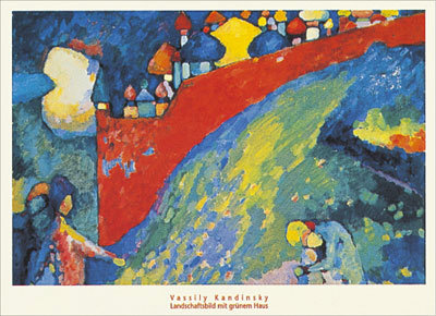 Landschaftsbild Mit Grunem Haus by Wassily Kandinsky Pricing Limited Edition Print image