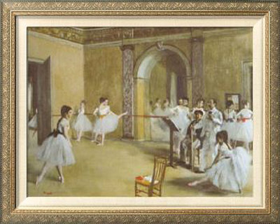 The Dance Foyer At The Opera On The Rue Le Peletier by Edgar Degas Pricing Limited Edition Print image