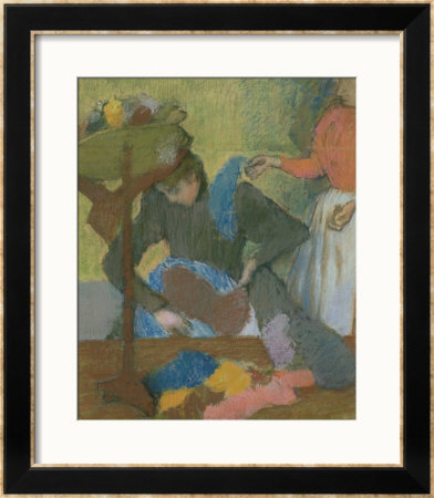 At The Milliner's, Circa 1898 by Edgar Degas Pricing Limited Edition Print image