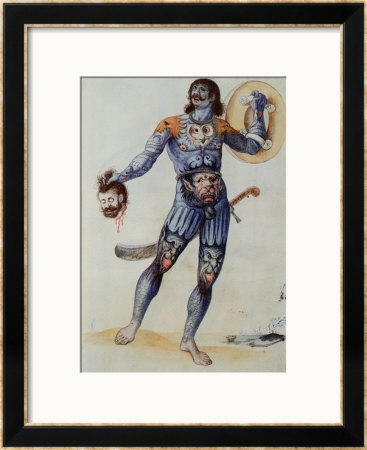 Pictish Man Holding A Human Head by John White Pricing Limited Edition Print image