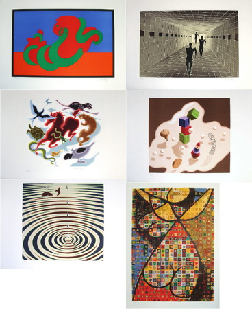 Origines - Portfolio Of 6 Prints by Victor Vasarely Pricing Limited Edition Print image