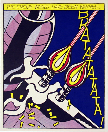As I Opened Fire (Panel 2 Of 3) by Roy Lichtenstein Pricing Limited Edition Print image