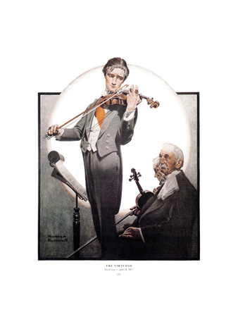 The Virtuoso by Norman Rockwell Pricing Limited Edition Print image