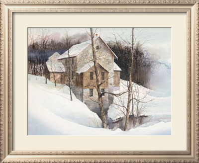 Winter Mill by Rick Burger Pricing Limited Edition Print image