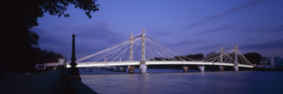 Albert Bridge At Night, Battersea, London, 1873 by Ben Johnson Pricing Limited Edition Print image