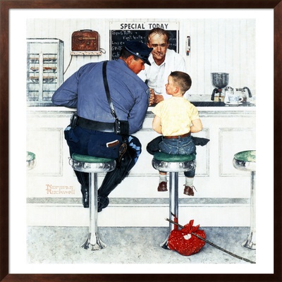 Runaway, September 20,1958 by Norman Rockwell Pricing Limited Edition Print image