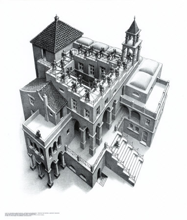 Ascending And Descending by M. C. Escher Pricing Limited Edition Print image