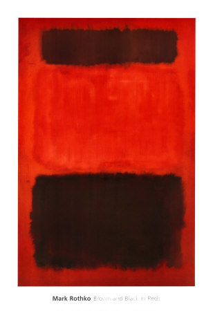 Brown And Black In Reds, 1957 by Mark Rothko Pricing Limited Edition Print image