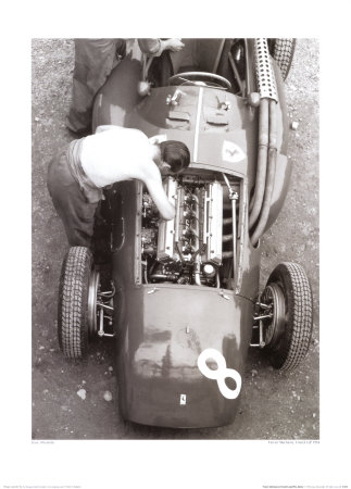 Ferrari Mechanic, French Gp, 1954 by Jesse Alexander Pricing Limited Edition Print image