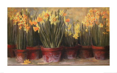 Janine's Daffodils by Carol Rowan Pricing Limited Edition Print image