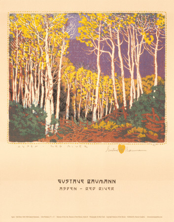 Aspen, Red River by Gustave Baumann Pricing Limited Edition Print image