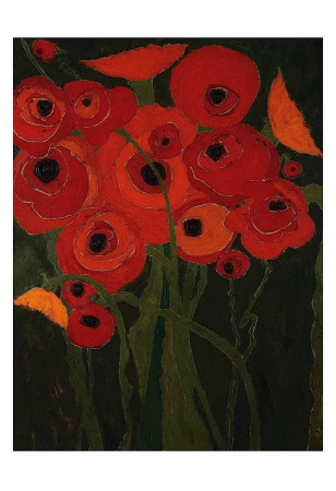 Wild Poppies by Karen Tusinski Pricing Limited Edition Print image