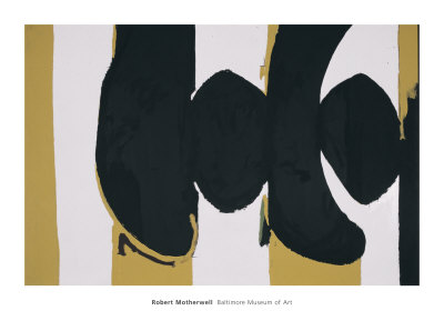 Elegy To The Spanish Republic, No. 102 by Robert Motherwell Pricing Limited Edition Print image