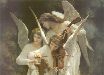 Angels Playing Violon by William Adolphe Bouguereau Pricing Limited Edition Print image