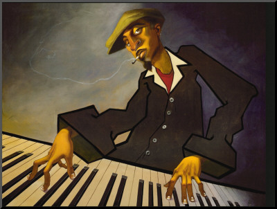 Piano Man Ii by Justin Bua Pricing Limited Edition Print image