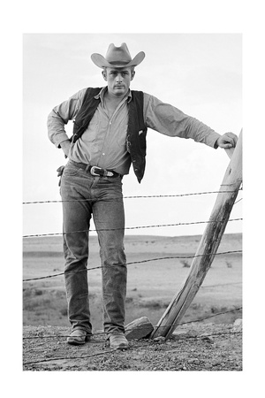 James Dean Standing At Fence Full by Frank Worth Pricing Limited Edition Print image