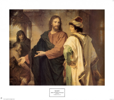 Christ And The Rich Young Ruler by Heinrich Hofmann Pricing Limited Edition Print image