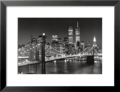 New York, New York, Brooklyn Bridge by Henri Silberman Pricing Limited Edition Print image