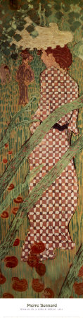 Woman In A Check Dress, 1891 by Pierre Bonnard Pricing Limited Edition Print image