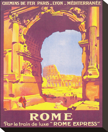 Rome, Par Le Train De Luxe Rome Express by Roger Broders Pricing Limited Edition Print image