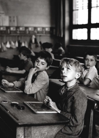 Information Scolaire, 1956 by Robert Doisneau Pricing Limited Edition Print image