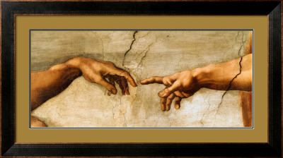 The Creation Of Adam, C.1510 (Detail) by Michelangelo Buonarroti Pricing Limited Edition Print image