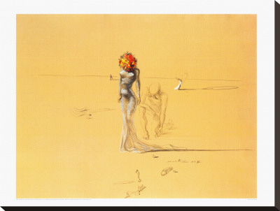 Female Figure With Head Of Flowers, 1937 by Salvador Dalí Pricing Limited Edition Print image
