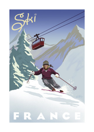 Ski France by Kem Mcnair Pricing Limited Edition Print image