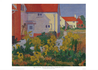 Harold Gilman's House At Letchworth by Spencer Gore Pricing Limited Edition Print image