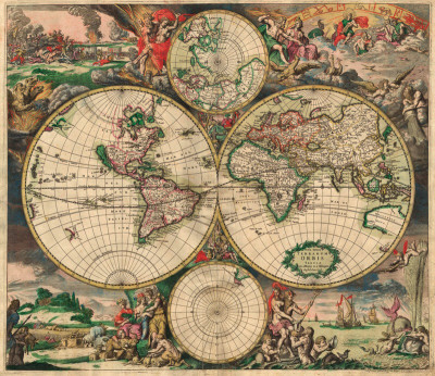 World Map, C.1689 by Joan Blaeu Pricing Limited Edition Print image