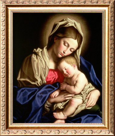 Madonna And Child by Giovanni Battista Salvi Da Sassoferrato Pricing Limited Edition Print image