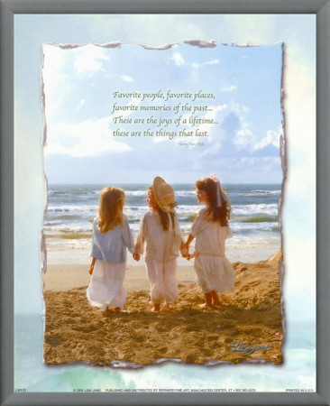 Three Girls On Beach by Lisa Jane Pricing Limited Edition Print image