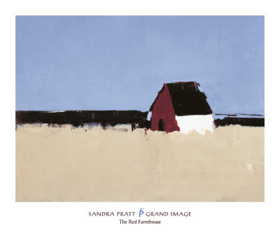 The Red Farmhouse by Sandra Pratt Pricing Limited Edition Print image