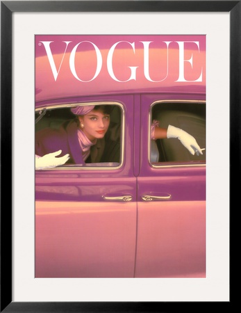 Vogue Cover, Autumn Fuchsia, 1957 by Norman Parkinson Pricing Limited Edition Print image