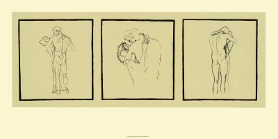 Love Couples, C.1905 by Gustav Klimt Pricing Limited Edition Print image