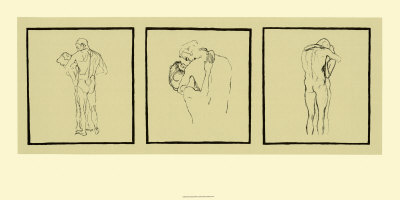 Love Couples, C.1905 by Gustav Klimt Pricing Limited Edition Print image