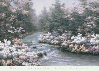 River Cascade by Diane Romanello Pricing Limited Edition Print image