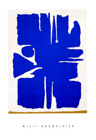 Aru Dunkel-Blau, C.1955 by Willi Baumeister Pricing Limited Edition Print image