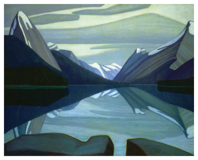 Maligne Lake, Jasper Park by Lawren S. Harris Pricing Limited Edition Print image