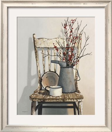 Watering Can On Chair by Cecile Baird Pricing Limited Edition Print image