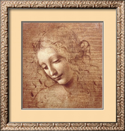 Female Head (La Scapigliata), C.1508 by Leonardo Da Vinci Pricing Limited Edition Print image