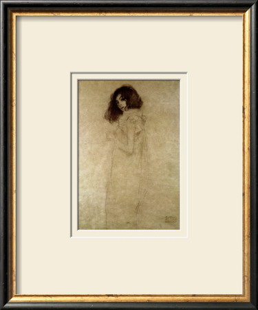 Portrait Of A Young Woman, 1896-97 by Gustav Klimt Pricing Limited Edition Print image