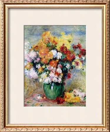 Bouquet Of Chrysanthemums, Circa 1884 by Pierre-Auguste Renoir Pricing Limited Edition Print image