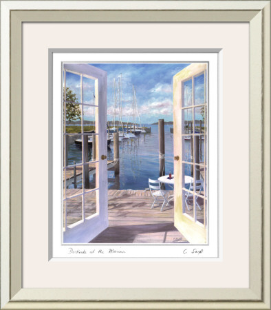 Dockside At The Marina by Carol Saxe Pricing Limited Edition Print image